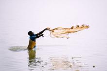 a fisherman in Burkina Faso